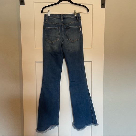 Nature Denim- SZ 3/25 High Rise Flare Raw Hem - Picture 2 of 13